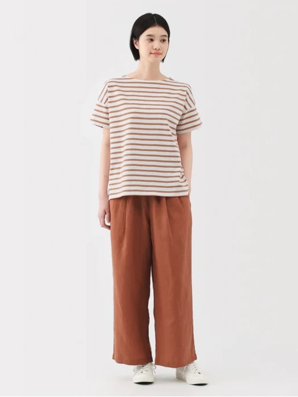 Muji Women’s Boatneck Short Sleeve Top